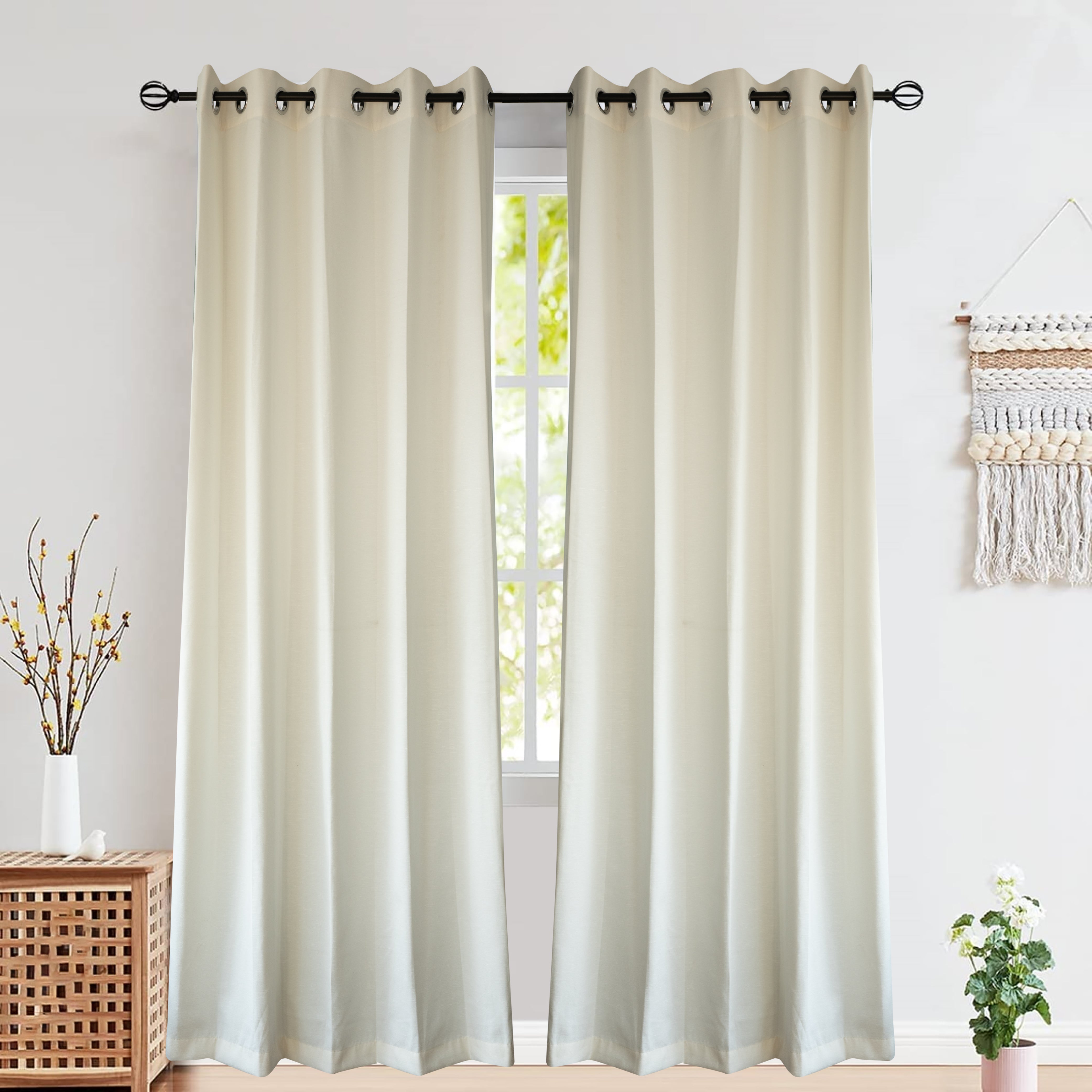 Slub-Texture Curtain