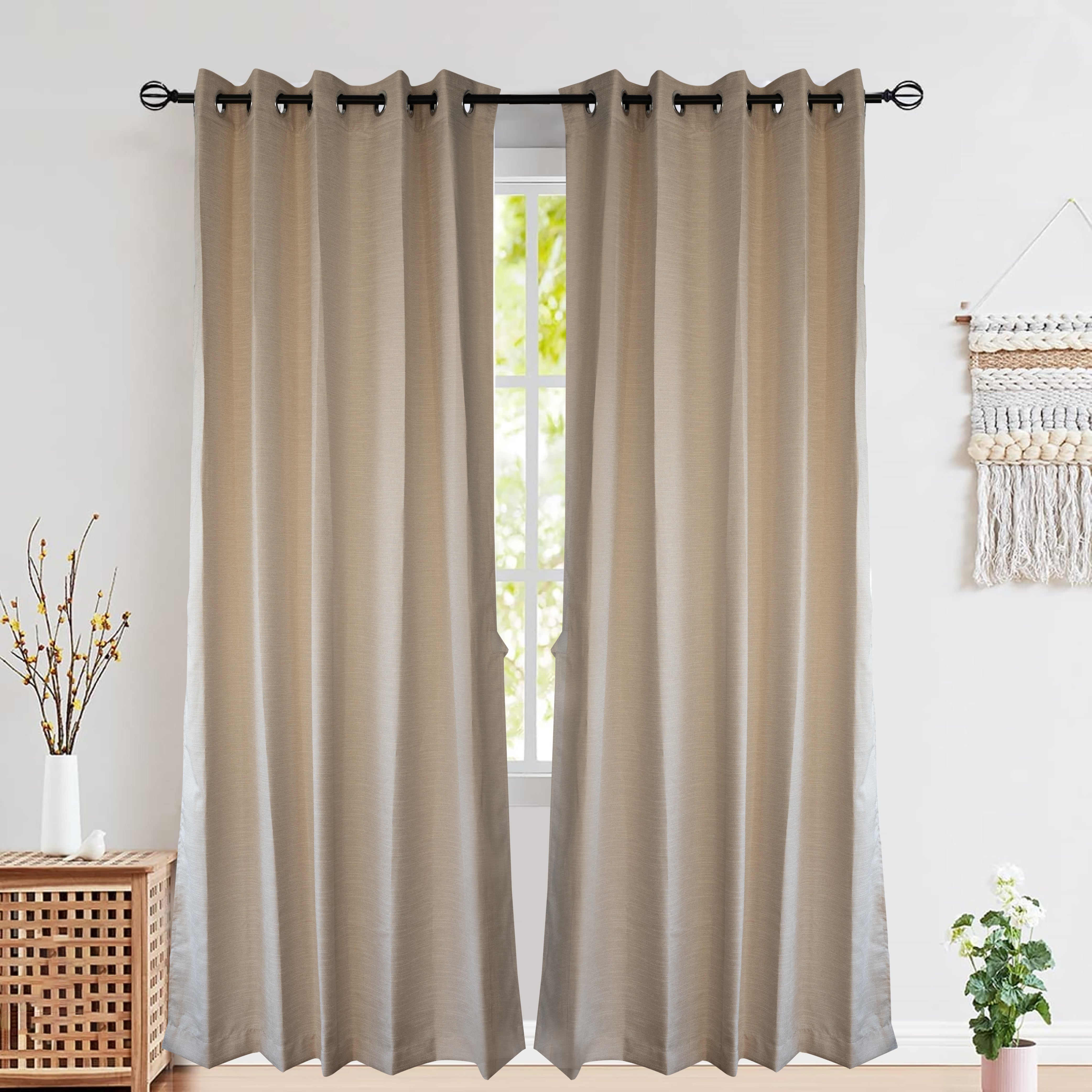 Slub-Texture Curtain