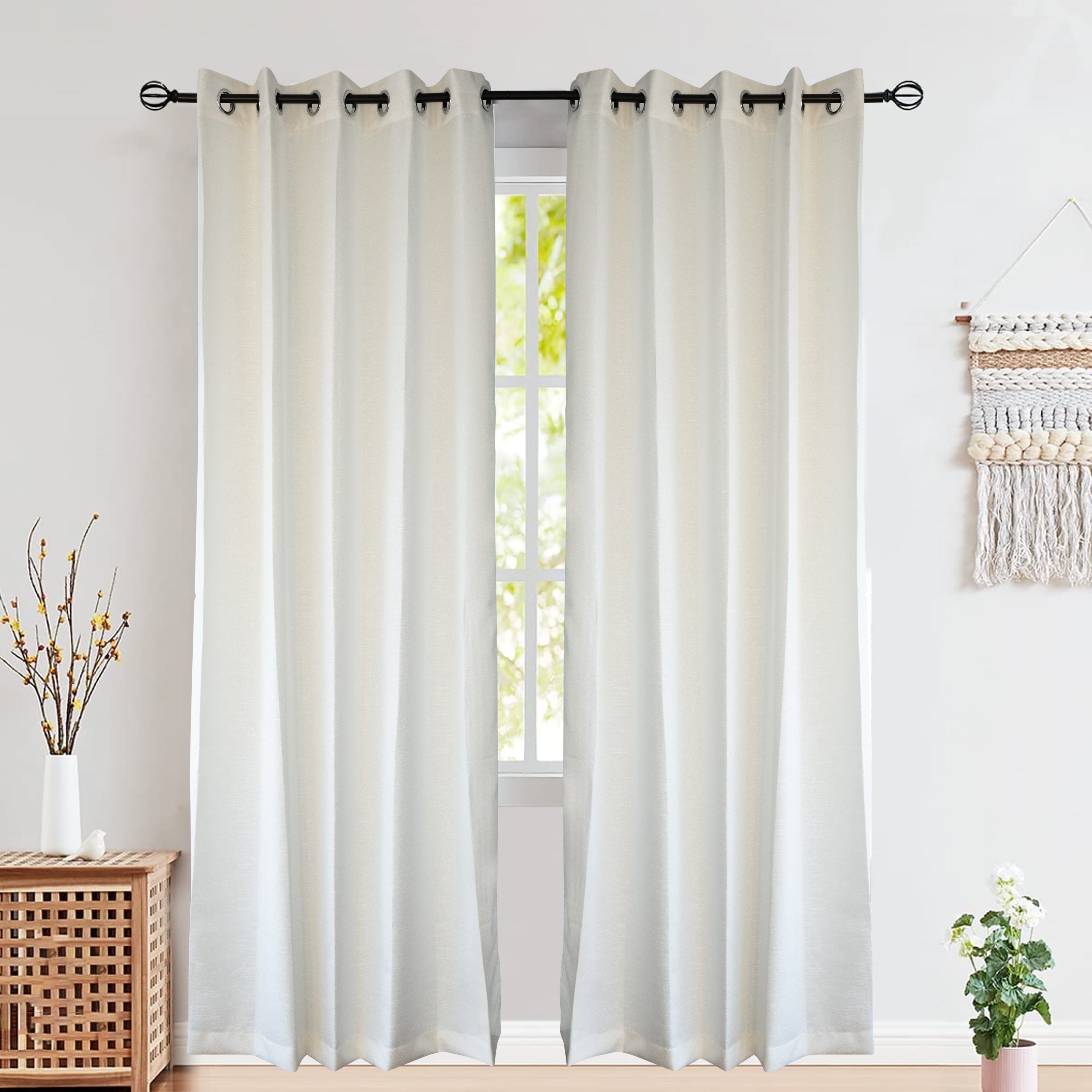 Slub-Texture Curtain